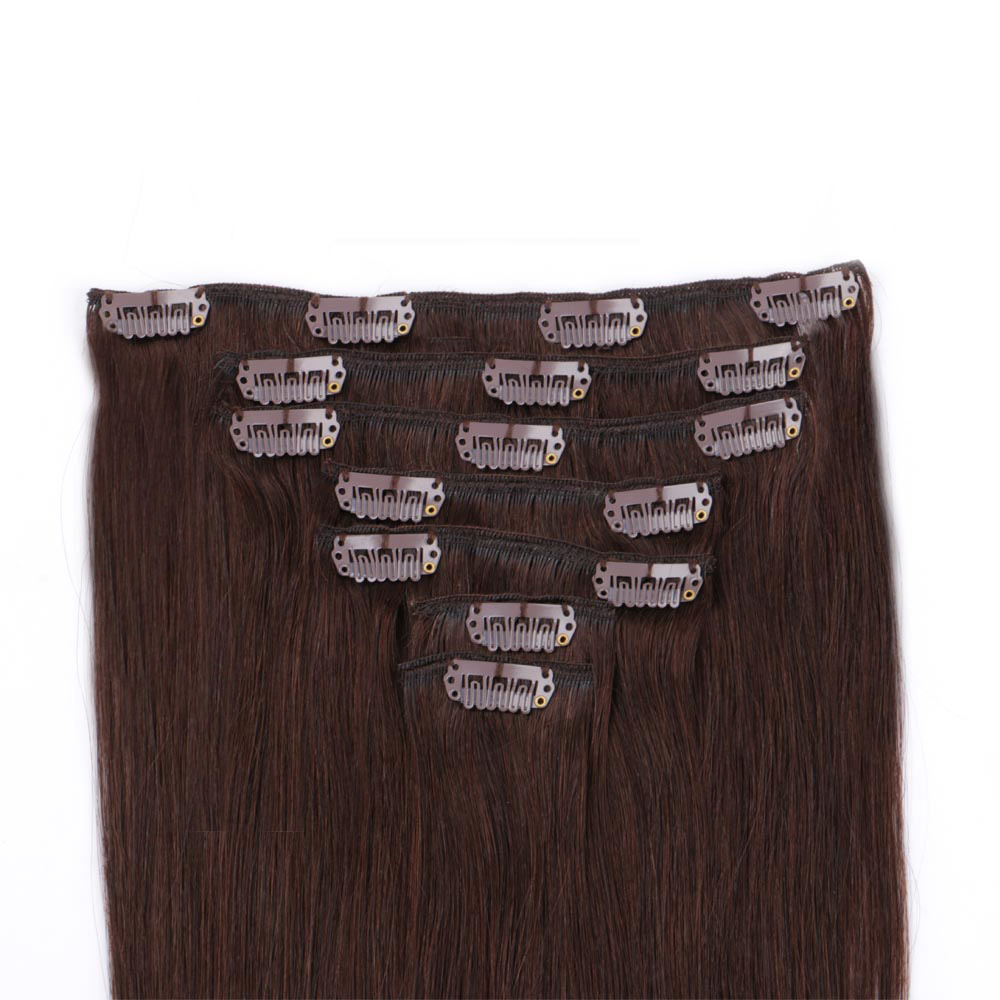 100 real human hair clip in extensions for hallowen XS051